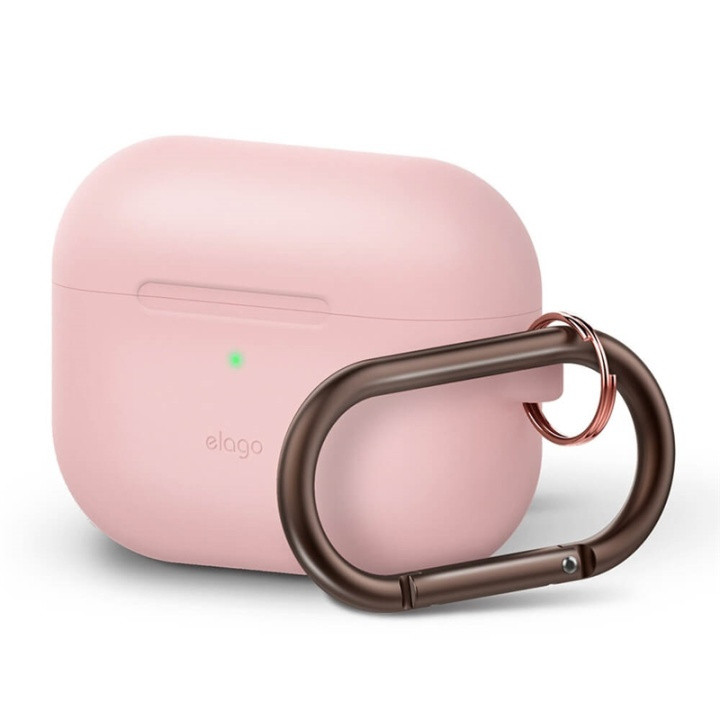 Elago Skyddsväska för Airpod Pro med Hängare Rosa i gruppen Elektronikk / Lyd & Bilde / Hodetelefoner & Tilbehør / Tilbehør hos TP E-commerce Nordic AB (38-90624)