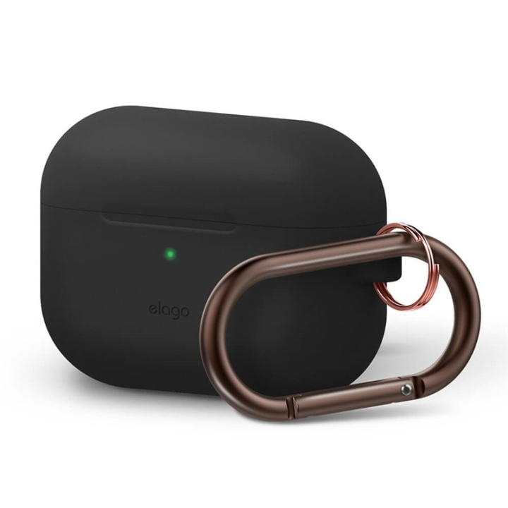 Elago Skyddsväska för Airpod Pro med Hängare Svart i gruppen Elektronikk / Lyd & Bilde / Hodetelefoner & Tilbehør / Tilbehør hos TP E-commerce Nordic AB (38-90625)
