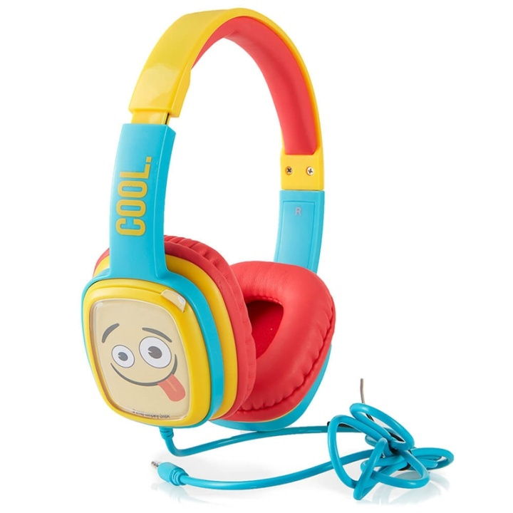Emoji Hörlur Flip\'N\'Switch Junior On-Ear Trådad Blå 85dB i gruppen Elektronikk / Lyd & Bilde / Hodetelefoner & Tilbehør / Hodetelefoner hos TP E-commerce Nordic AB (38-90632)