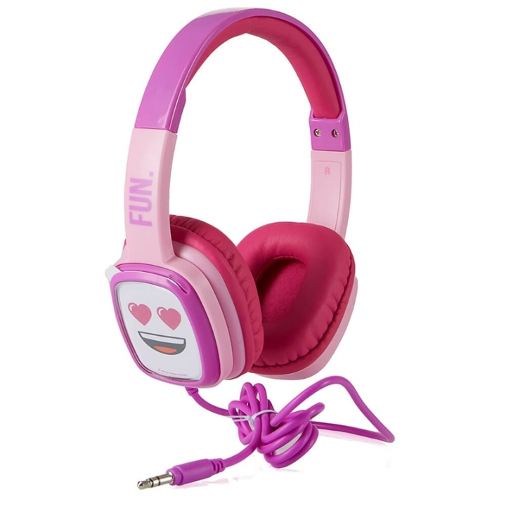 EMOJI Hodetelefon Flip\'N\'Switch Junior On-Ear Rosa 85dB i gruppen Elektronikk / Lyd & Bilde / Hodetelefoner & Tilbehør / Hodetelefoner hos TP E-commerce Nordic AB (38-90633)