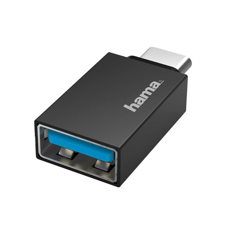 Hama USB-A Adapter till USB-C USB 3.2 Gen1 i gruppen SMARTTELEFON & NETTBRETT / Ladere og Kabler / Adaptere hos TP E-commerce Nordic AB (38-90709)