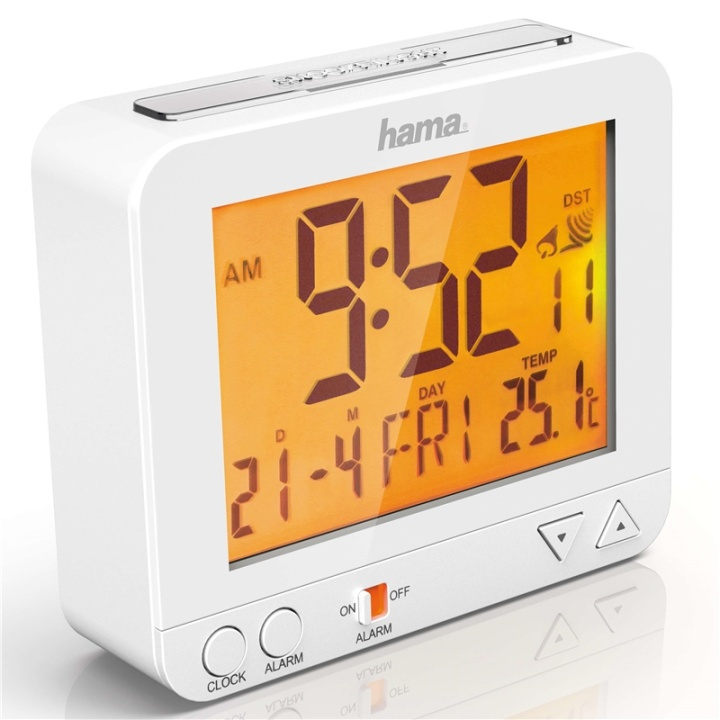Hama Väckarklocka RC550 Radio Vit i gruppen HJEM, HUS OG HAGE / Klokker & Teller / Vekkerklokker hos TP E-commerce Nordic AB (38-90727)