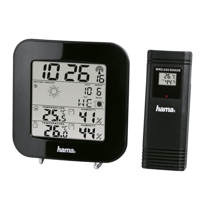 Hama Väderstation EWS-200 Svart i gruppen HJEM, HUS OG HAGE / Vifter og klimaprodukter / Termometre og værstasjoner hos TP E-commerce Nordic AB (38-90738)
