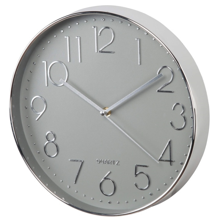 Hama Väggklocka Elegant Silver/Grå i gruppen HJEM, HUS OG HAGE / Klokker & Teller / Veggklokkene hos TP E-commerce Nordic AB (38-90748)