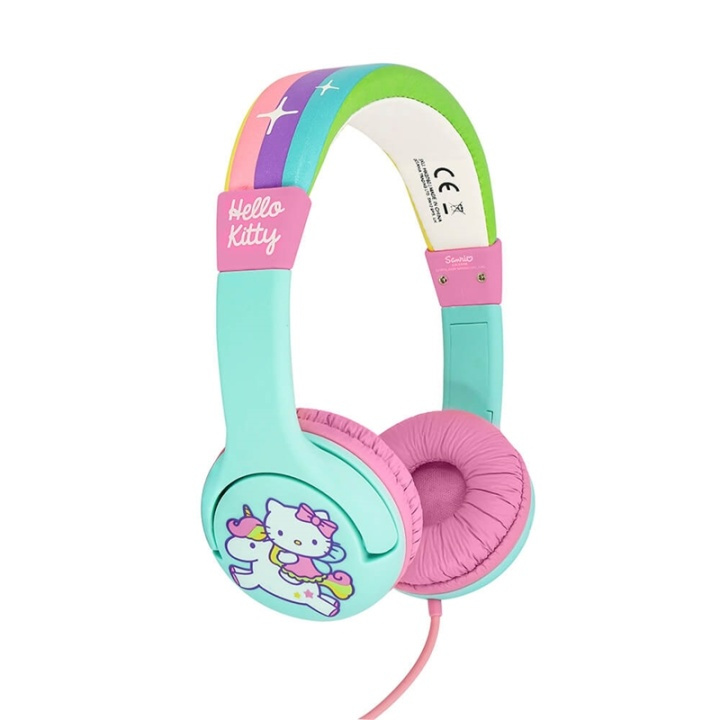 HELLO KITTY Hodetelefon Junior On-Ear 85dB Grønn/Rosa Enhjørning i gruppen Elektronikk / Lyd & Bilde / Hodetelefoner & Tilbehør / Hodetelefoner hos TP E-commerce Nordic AB (38-90756)