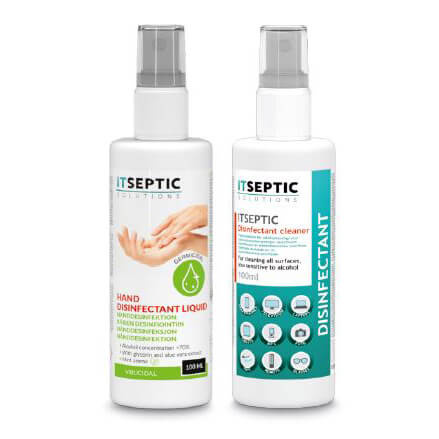 ITSEPTIC Desinfektion Kit 2in1 2x 100ml i gruppen HJEM, HUS OG HAGE / Rengjøringsprodukter / Ytesdesinfeksjon hos TP E-commerce Nordic AB (38-90864)