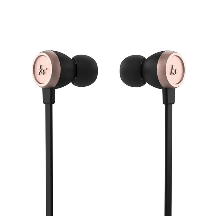 KITSOUND Øreplugger Hudson In-Ear Trådløs Rose Gold i gruppen Elektronikk / Lyd & Bilde / Hodetelefoner & Tilbehør / Hodetelefoner hos TP E-commerce Nordic AB (38-90928)