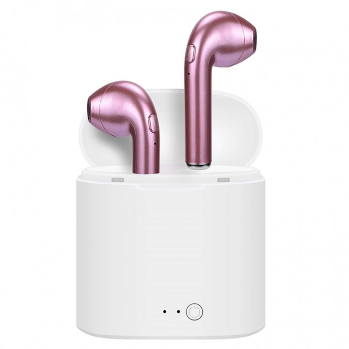 Ledwood Hörlur I7S True Wireless In-Ear Rosa Mic i gruppen Elektronikk / Lyd & Bilde / Hodetelefoner & Tilbehør / Hodetelefoner hos TP E-commerce Nordic AB (38-90960)