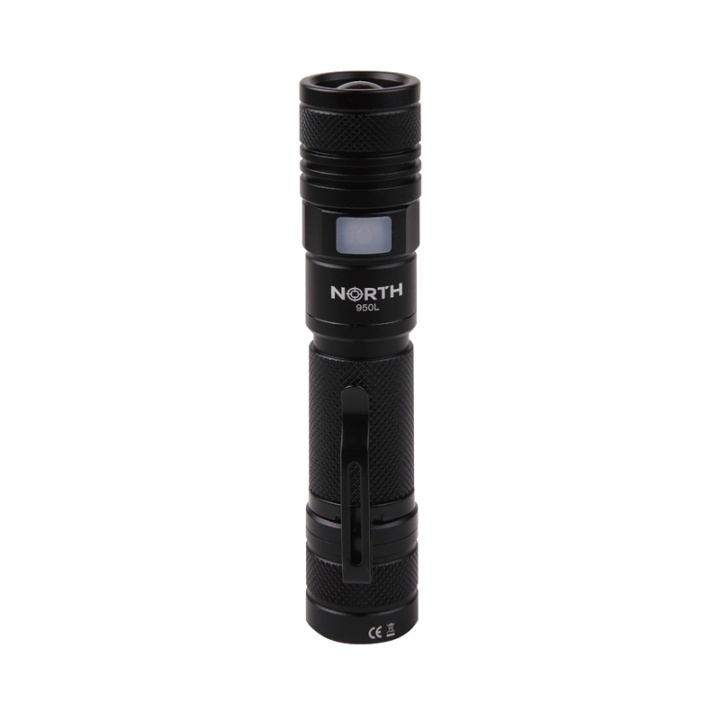 North Ficklampa 950Lumen Zoom Svart Aviation Aluminium 10W Cree-Led (XML2) i gruppen SPORT, FRITID & HOBBY / Lommelykter og hodelykter / Lommelykter hos TP E-commerce Nordic AB (38-91020)