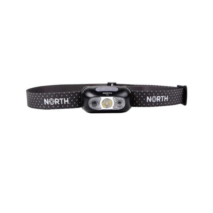 NORTH Hodelykt 220 Lumen Svart ca 75m Cree-Led (XPG2) Sensorkontroll i gruppen SPORT, FRITID & HOBBY / Lommelykter og hodelykter / Hodelykter hos TP E-commerce Nordic AB (38-91027)