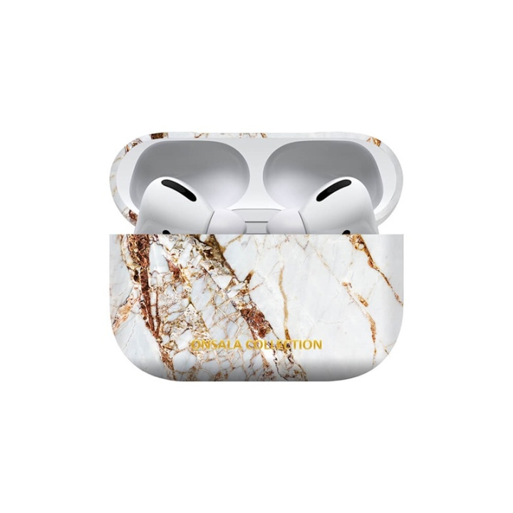 ONSALA Case Airpods Pro White Marble 1st and 2nd Gen i gruppen Elektronikk / Lyd & Bilde / Hodetelefoner & Tilbehør / Tilbehør hos TP E-commerce Nordic AB (38-91043)