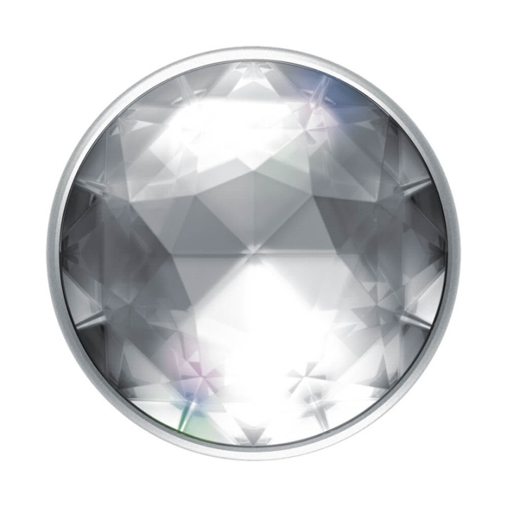 POPSOCKETS Disco Crystal Silver Avtagbart Grip med stativfunksjon Premium i gruppen SMARTTELEFON & NETTBRETT / Annet tilbehør / Popsockets hos TP E-commerce Nordic AB (38-91180)