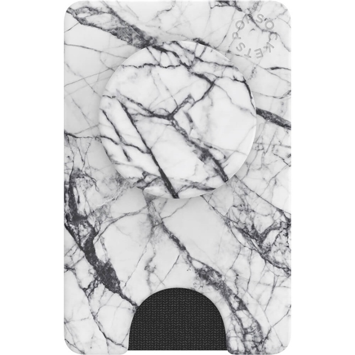 POPSOCKETS Wallet Dove White Marble Avtagbar Lommebok PopWallet+ i gruppen SMARTTELEFON & NETTBRETT / Annet tilbehør / PopWallet hos TP E-commerce Nordic AB (38-91259)