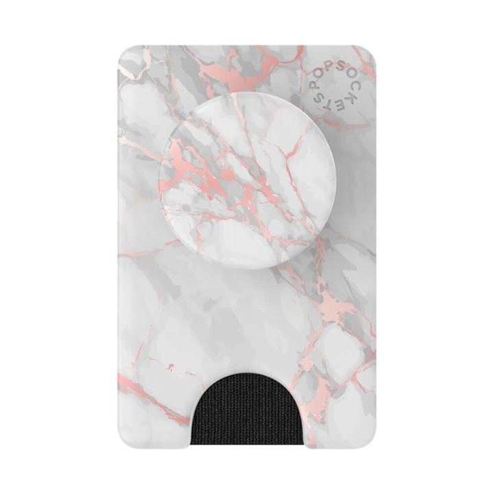 POPSOCKETS Wallet Rose Gold Lutz Marble Avtagbar Lommebok for Mobil PopWallet+ i gruppen SMARTTELEFON & NETTBRETT / Annet tilbehør / PopWallet hos TP E-commerce Nordic AB (38-91262)