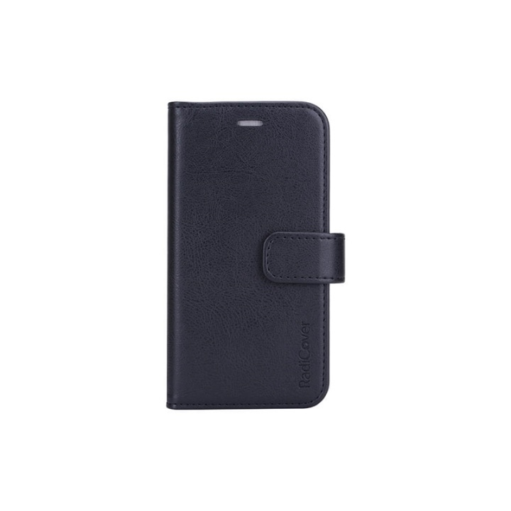 Radicover Strålningsskydd Mobilfodral PU iPhone 12 Mini Flipcover Svart i gruppen SMARTTELEFON & NETTBRETT / Mobilbeskyttelse / Apple / iPhone 12 Mini / Flippdeksel hos TP E-commerce Nordic AB (38-91292)