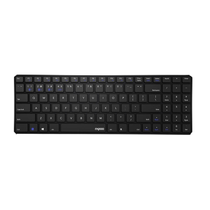 Rapoo Keyboard E9100M Wireless Multi-Mode Black i gruppen Datautstyr / Mus & Tastatur / Tastatur / Trådløs hos TP E-commerce Nordic AB (38-91366)