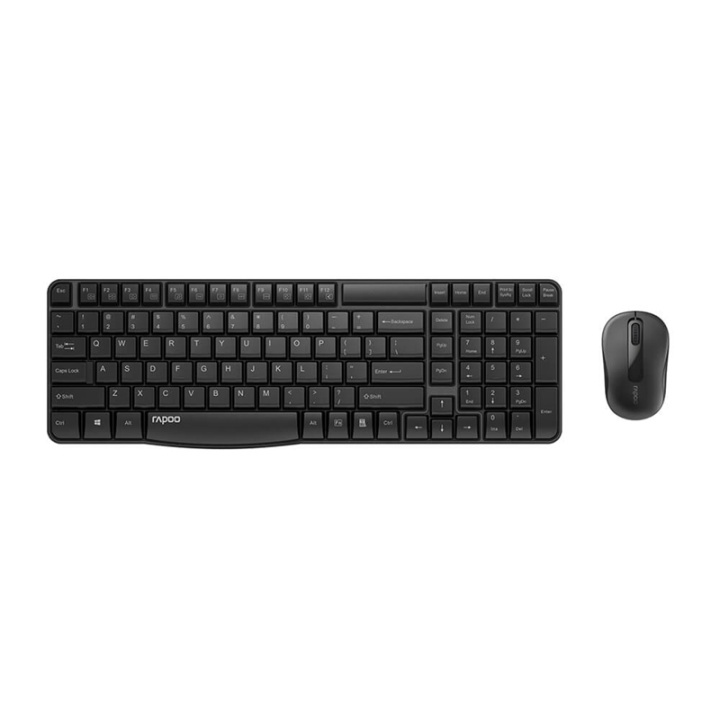 RAPOO Keyboard/Mice Set X1800S Wireless 2.4GHz Black i gruppen Datautstyr / Mus & Tastatur / Tastatur / Pakke hos TP E-commerce Nordic AB (38-91375)