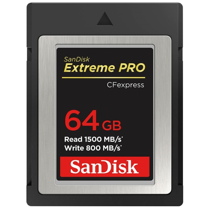 SANDISK Cfexpress Extreme PRO 64GB 1500MB/s 800MB/s i gruppen Elektronikk / Lagringsmedia / Minnekort / CFExpress hos TP E-commerce Nordic AB (38-91397)