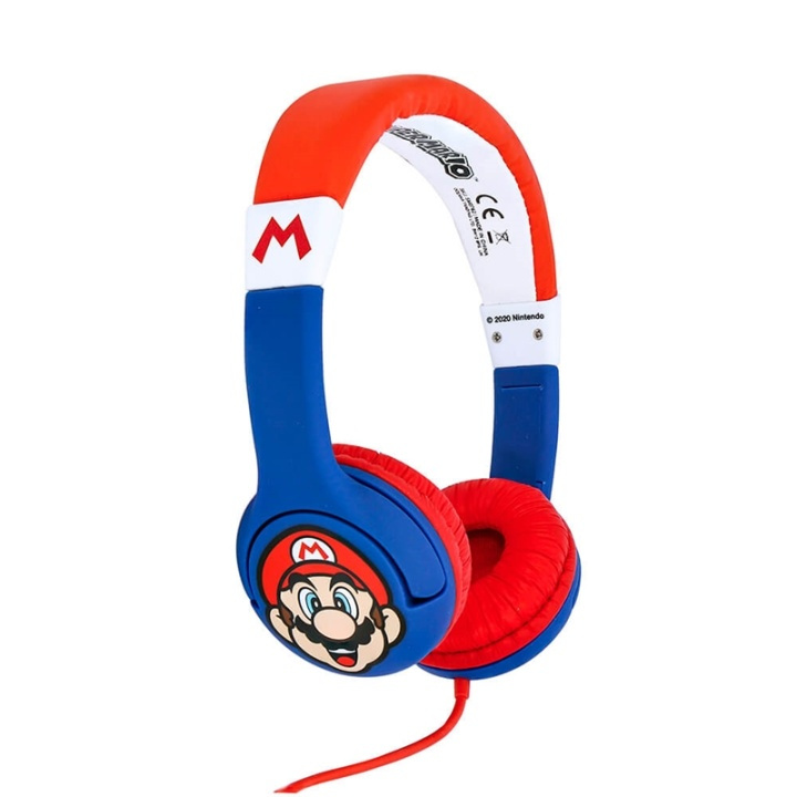 Super Mario Hodetelefon Junior On-Ear 85dB Mario i gruppen Elektronikk / Lyd & Bilde / Hodetelefoner & Tilbehør / Hodetelefoner hos TP E-commerce Nordic AB (38-91496)