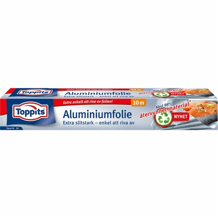 Toppits Aluminiumsfolie 29,5CMX10M Resirkulert Swoosh, STORPACK 20stk i gruppen HJEM, HUS OG HAGE / Kjøkkenutstyr / Annet kjøkkenutstyr hos TP E-commerce Nordic AB (38-91641)