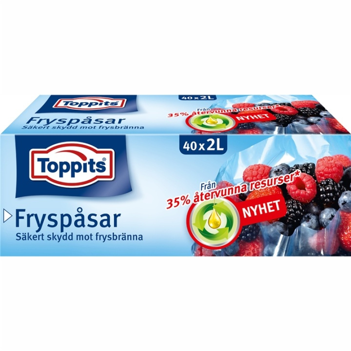 Toppits Fryseposer 2L 40stk (Merk 9stk DFP) i gruppen HJEM, HUS OG HAGE / Kjøkkenutstyr / Annet kjøkkenutstyr hos TP E-commerce Nordic AB (38-91644)