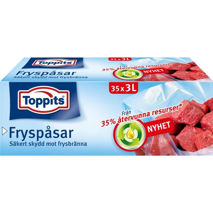 Toppits Fryseposer 3L 35stk (Merk 9stk DFP) i gruppen HJEM, HUS OG HAGE / Kjøkkenutstyr / Annet kjøkkenutstyr hos TP E-commerce Nordic AB (38-91645)