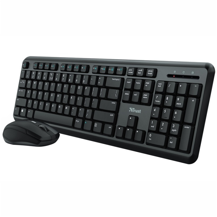 Trust Ody trådløst tastatur- og musesett i gruppen Datautstyr / Mus & Tastatur / Tastatur / Trådløs hos TP E-commerce Nordic AB (38-91672)