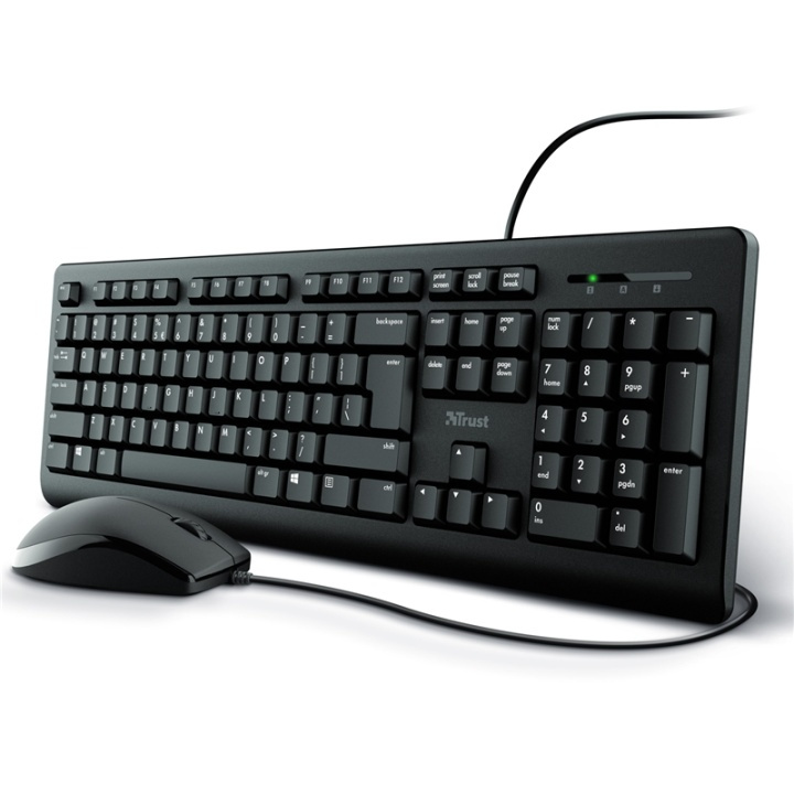 Trust Primo tastatur og mus nord i gruppen Datautstyr / Mus & Tastatur / Tastatur / Pakke hos TP E-commerce Nordic AB (38-91677)