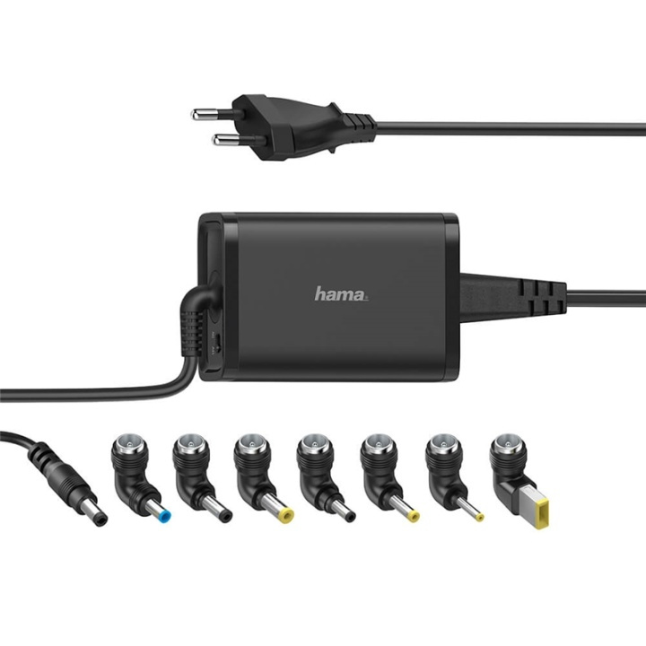 HAMA Strømforsyning Universal 100-240V 15-19V/65W 8x Adapter i gruppen Datautstyr / Kabler og adaptere / elektriske kabler hos TP E-commerce Nordic AB (38-91858)