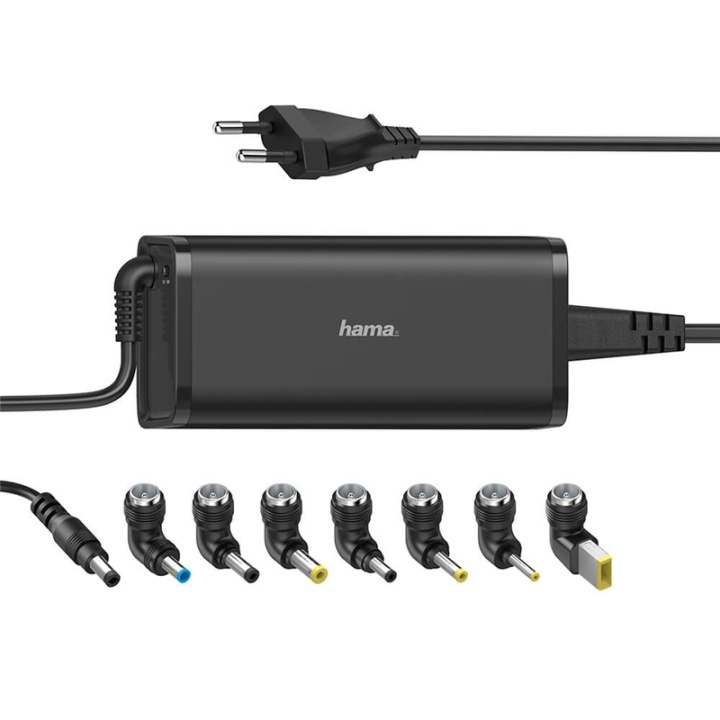 HAMA Strømforsyning Universal 100-240V 15-19V/90W 8x Adapter i gruppen Datautstyr / Kabler og adaptere / elektriske kabler hos TP E-commerce Nordic AB (38-91859)