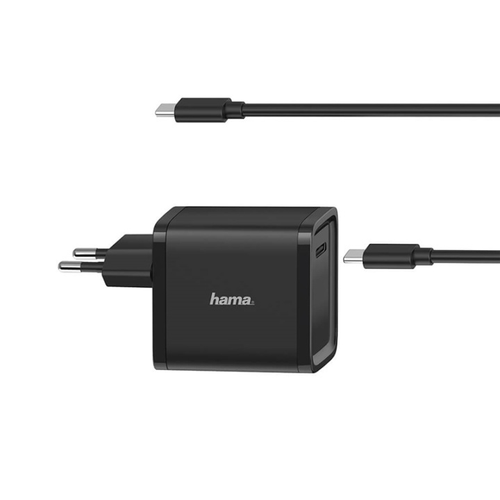 Hama Nätdel Notebook USB-C 100-240V 5-20V/45W i gruppen Datautstyr / Kabler og adaptere / elektriske kabler hos TP E-commerce Nordic AB (38-91861)
