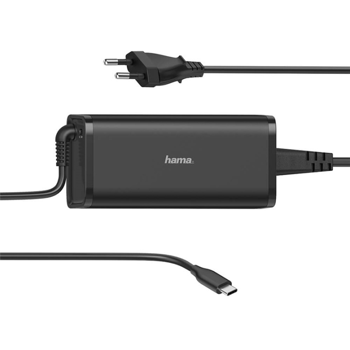 Hama Nätdel Notebook USB-C 100-240V 5-20V/100W i gruppen Datautstyr / Kabler og adaptere / elektriske kabler hos TP E-commerce Nordic AB (38-91863)