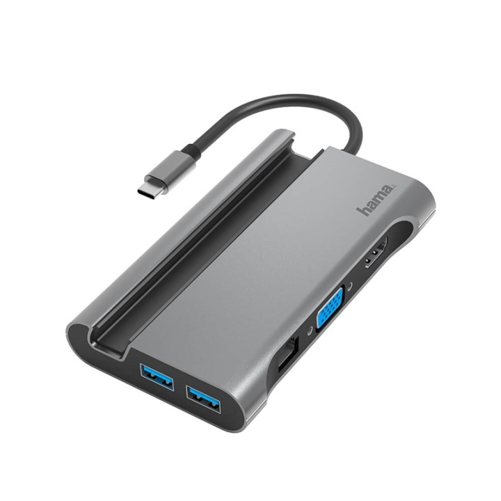 Hama Dockingstasjon USB-C 7x Porter i gruppen Datautstyr / Datamaskin Tilbehør / USB-Hubs hos TP E-commerce Nordic AB (38-91870)