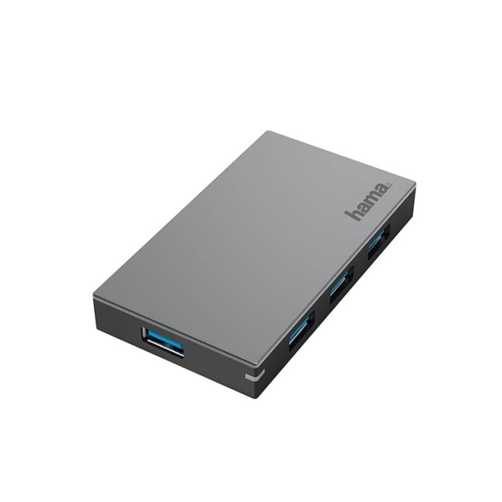 Hama Hub USB-A 3.0 4x Portar 5 Gbit/s i gruppen Datautstyr / Datamaskin Tilbehør / USB-Hubs hos TP E-commerce Nordic AB (38-91880)