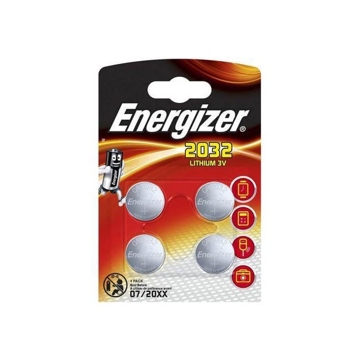 ENERGIZER Batteri CR2032 Lithium 4-pack i gruppen Elektronikk / Batterier & Ladere / Batterier / knappcelle hos TP E-commerce Nordic AB (38-92064)