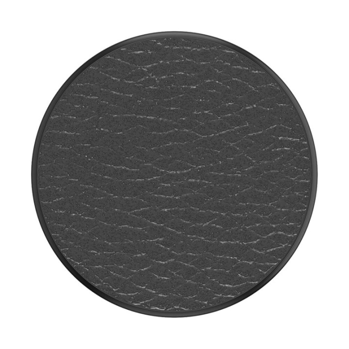 PopSockets Pebbled Vegan Leather Black Avtagbart Grip med Ställfunktion Premium i gruppen SMARTTELEFON & NETTBRETT / Annet tilbehør / Popsockets hos TP E-commerce Nordic AB (38-92144)