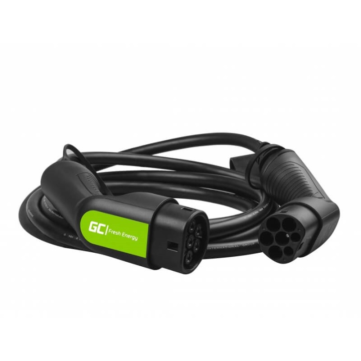 GREENCELL EV Cable Type2 22kW 5m i gruppen Bil / Elbil hos TP E-commerce Nordic AB (38-92191)