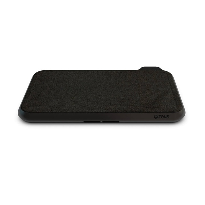 Zens Dual Bordsladdare QI Liberty 16 coils 2x15W Fabric Surface (Apple & Samsung QC) i gruppen SMARTTELEFON & NETTBRETT / Ladere og Kabler / Trådløs lader QI hos TP E-commerce Nordic AB (38-92376)