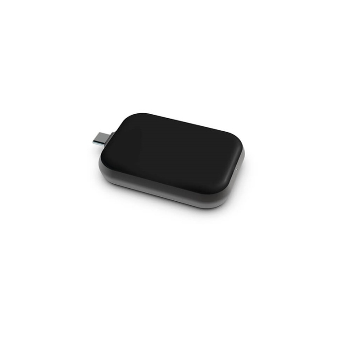ZENS Singel Apple Airpods Lader QI USB-C Stick Aluminium Svart i gruppen SMARTTELEFON & NETTBRETT / Ladere og Kabler / Trådløs lader QI hos TP E-commerce Nordic AB (38-92381)