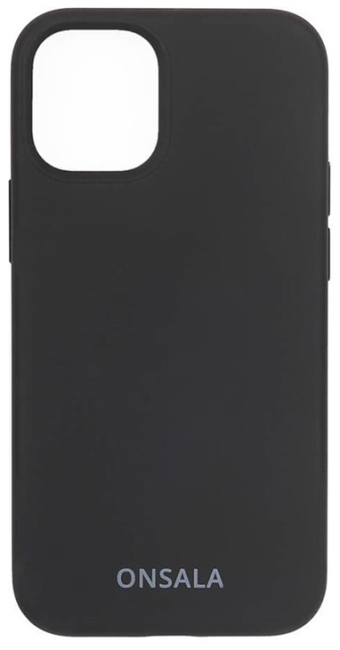 Onsala Mobilskal Silikon Black iPhone 12 Mini i gruppen SMARTTELEFON & NETTBRETT / Mobilbeskyttelse / Apple / iPhone 12 Mini / Deksel hos TP E-commerce Nordic AB (38-92442)