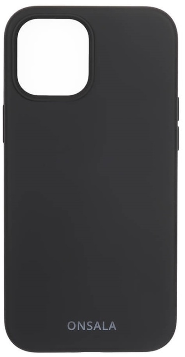 Onsala Mobildeksel Silikon Black - iPhone 12 / 12 Pro i gruppen SMARTTELEFON & NETTBRETT / Mobilbeskyttelse / Apple / iPhone 12 / Deksel hos TP E-commerce Nordic AB (38-92446)