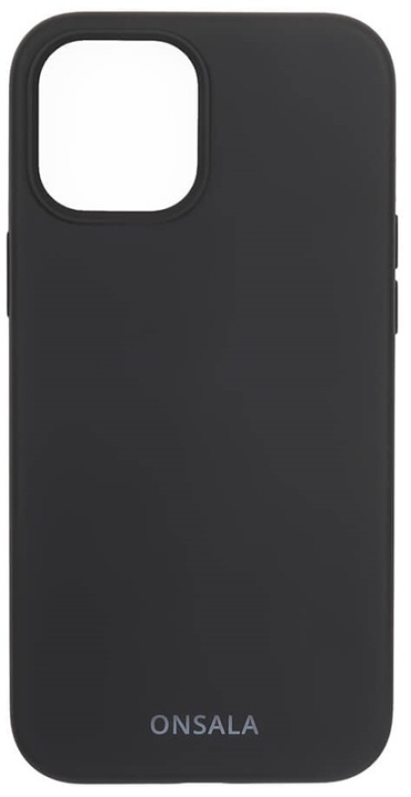 Onsala Mobildeksel Silikon Black - iPhone 12 Pro Max i gruppen SMARTTELEFON & NETTBRETT / Mobilbeskyttelse / Apple / iPhone 12 Pro / Deksel hos TP E-commerce Nordic AB (38-92450)