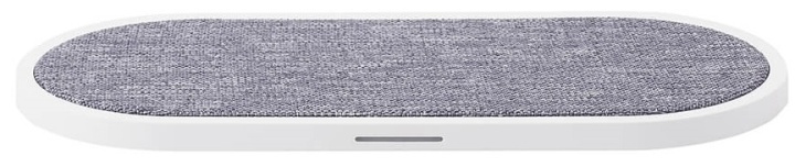 Gear Trådlös Dual QI Laddare USB-C Ansl. 2x10W Vit med Grå Textil i gruppen SMARTTELEFON & NETTBRETT / Ladere og Kabler / Trådløs lader QI hos TP E-commerce Nordic AB (38-92458)
