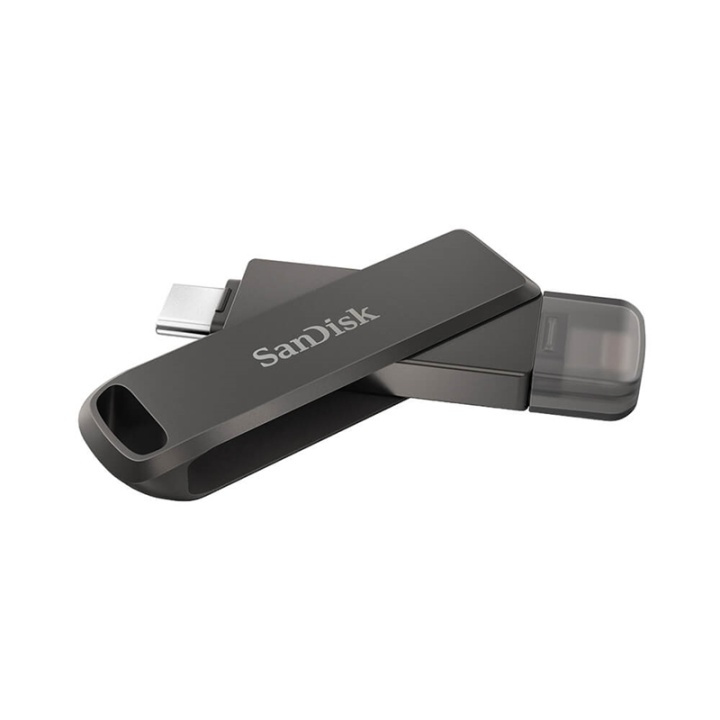 SANDISK USB-C/Lightning iXpand Luxe 64GB i gruppen Elektronikk / Lagringsmedia / USB-Pinner / Type C hos TP E-commerce Nordic AB (38-92521)