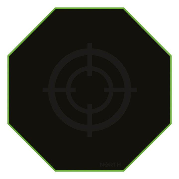North Floor Pad Pro Gaming 100x100 Green/Black i gruppen Datautstyr / GAMING / Gamingstoler hos TP E-commerce Nordic AB (38-92535)