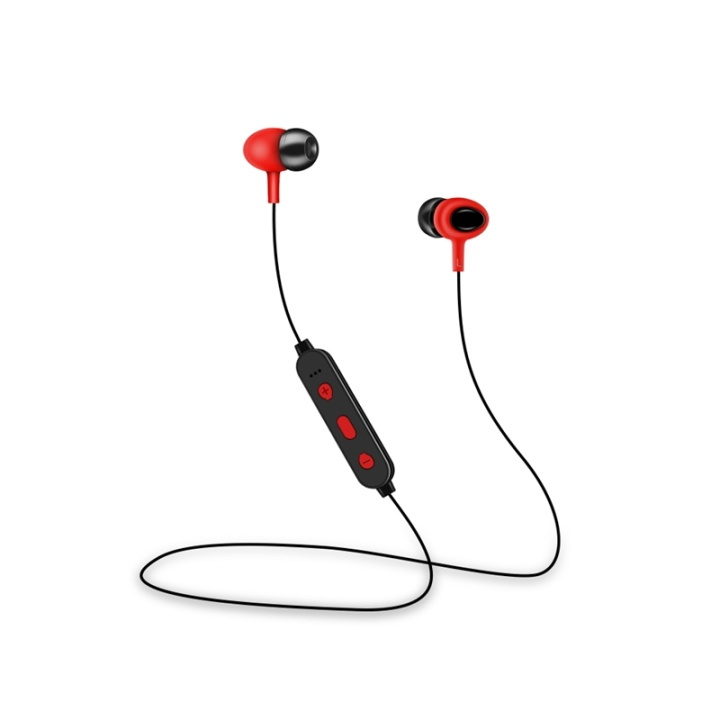 Setty Sport - Trådløse hodetelefoner for trening, Rød i gruppen Elektronikk / Lyd & Bilde / Hodetelefoner & Tilbehør / Hodetelefoner hos TP E-commerce Nordic AB (38-92650)