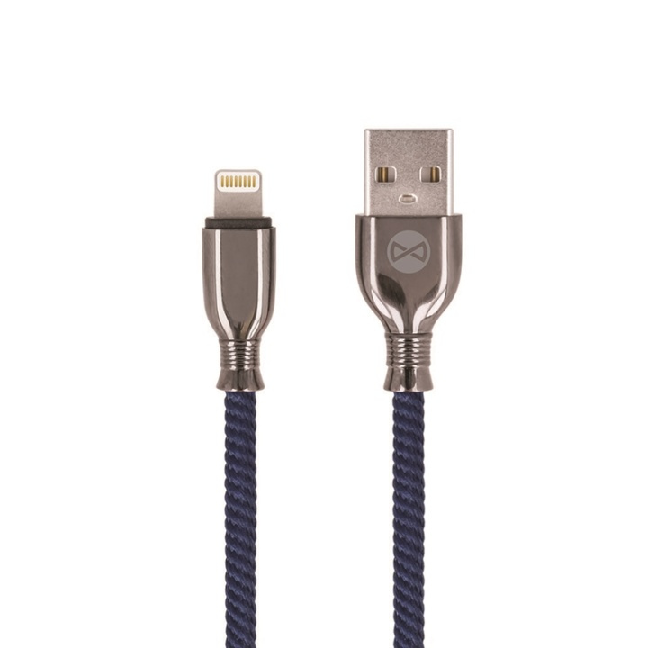 Forever Tornado - Lightning-kabel för Snabbladdning (3A), 1m, Marinblå i gruppen SMARTTELEFON & NETTBRETT / Ladere og Kabler / Kabler / Kabler Lightning hos TP E-commerce Nordic AB (38-92673)