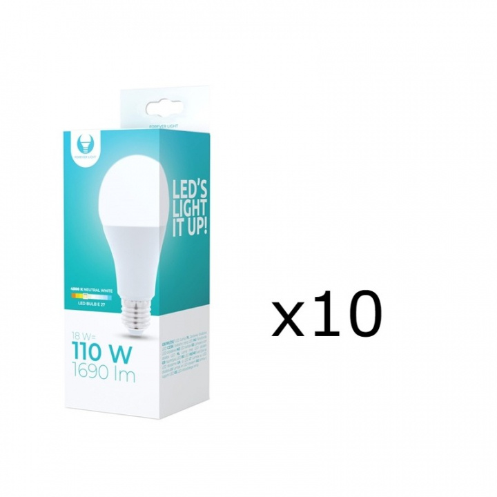 LED-lampe E27, A65, 15W, 230V, 3000K 10-pakning, Varm hvit i gruppen Elektronikk / Lys / LED-lys hos TP E-commerce Nordic AB (38-92778-PKT10)