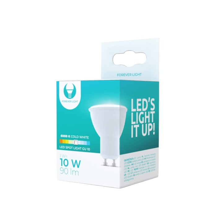 LED-Lampe GU10, 1W, 230V, 6000K, Kaldhvitt i gruppen Elektronikk / Lys / LED-lys hos TP E-commerce Nordic AB (38-92795)