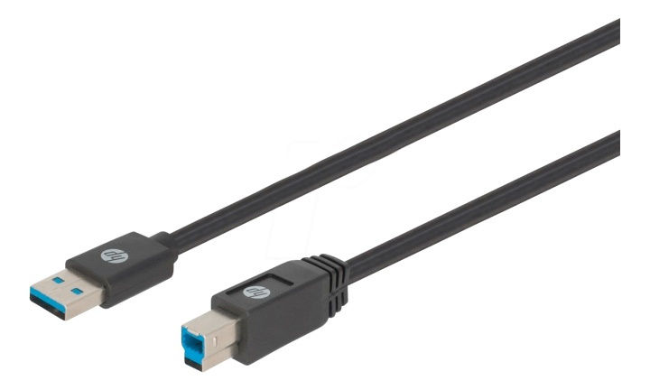 HP USB A to USB B Cable - 1.0m i gruppen Datautstyr / Kabler og adaptere / USB / Mini-USB / Kabler hos TP E-commerce Nordic AB (38-92866)